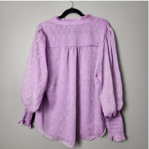 Anthropologie Maison d'Amélie Blouse Size 2x - Picture 3 of 4